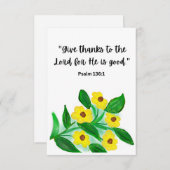 Schriftuurlijke bedankkaart (Voorkant / Achterkant)