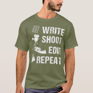 Schrijf Afbeelding Bewerken Herhalingsfilmmaker _1 T-shirt
