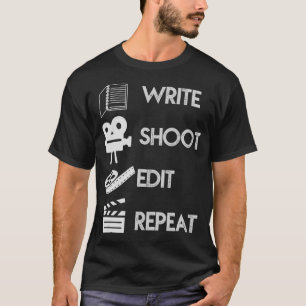 Schrijf Afbeelding Bewerken Herhalingsfilmmaker Mo T-shirt