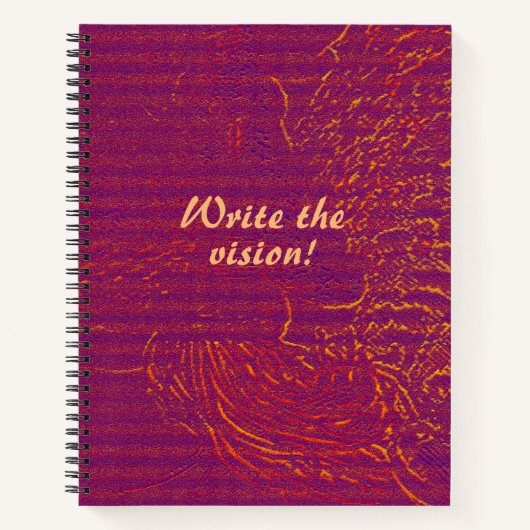 Schrijf de visie notitieboek (Voorkant)