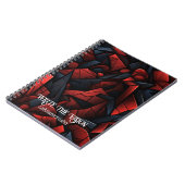 Schrijf de Vision Cinnabar Abstract Notitieboek (Linkerzijde)