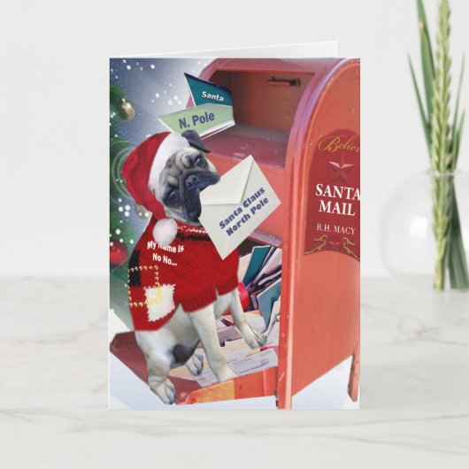 Schrijf een brief aan de Kerstman Kaarten (Voorkant)