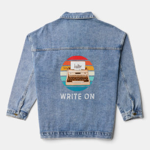 Schrijf en schrijf voor artiesten denim jacket