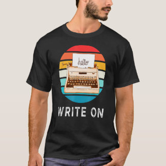 Schrijf en schrijf voor artiesten t-shirt