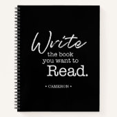 Schrijf het boek dat je zwart wilt lezen (Voorkant)