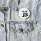 Schrijf hier nu ronde button 5,7 cm (In situ)