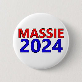 Schrijf in Rep.Thomas Massie voor President 2024 Ronde Button 5,7 Cm