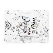 Schrijf je binnen uit! Motivatie schrijver motto Magneet (Horizontaal)