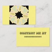 Schrijf je eigen boodschap patterned design visitekaartje (Voorkant / Achterkant)