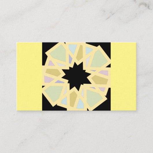 Schrijf je eigen boodschap patterned design visitekaartje (Voorkant)