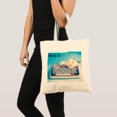 Schrijf je eigen levensverhaal. tote bag (Voorkant (product))