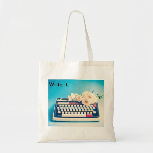 Schrijf je eigen levensverhaal. tote bag (Voorkant)