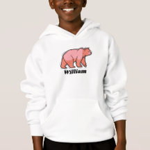 Schrijf je naam op deze roze Bear Pop Art