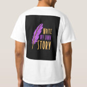 ;Schrijf mijn eigen verhaal T-shirt (Achterkant)
