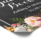 Schrijf ons Guestbook in | Chalkboard bruiloft Poster (Hoek)