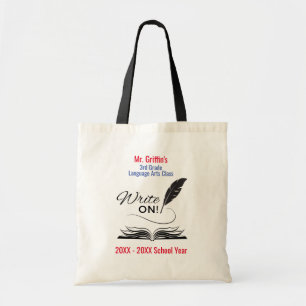 Schrijf op!   Aangepaste Klassieke Canvas tas