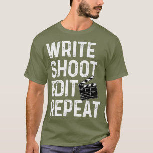 Schrijf Shoot uitgeef Herhaal de Uitrusting van de T-shirt