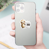 Schrijf snel terug Sloth Sticker (Telefoon)