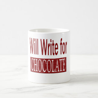 Schrijf voor Chocolate Gift voor Schrijvers Koffiemok