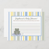 Schrijfbaar advies: Kaart lep kikker van schildpad (Voorkant / Achterkant)