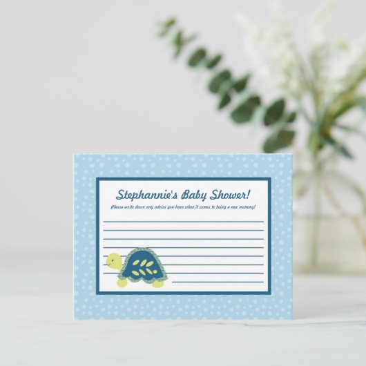 Schrijfbaar advies Kaart Ref. Ocean Zee Turtle (Staand voorkant)