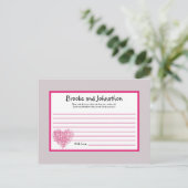 Schrijfbaar advies Kaart roze bloemblaadjes (Staand voorkant)