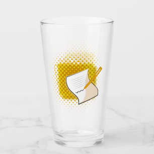 Schrijfbalk Glas