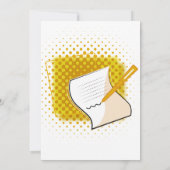 Schrijfbalk Kaart (Achterkant)