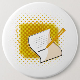 Schrijfbalk Ronde Button 6,0 Cm