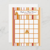 Schrijfbare Bingo Kaart Herfst Herfst Pompoen Baby (Voorkant / Achterkant)