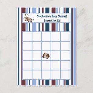 Schrijfbare Bingo Kaart Lil League Puppy Dog