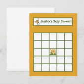 Schrijfbare Bingo Kaart Oerwoud Baby's (Voorkant / Achterkant)