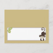 Schrijfbare kaart aap dierentuin (Voorkant)