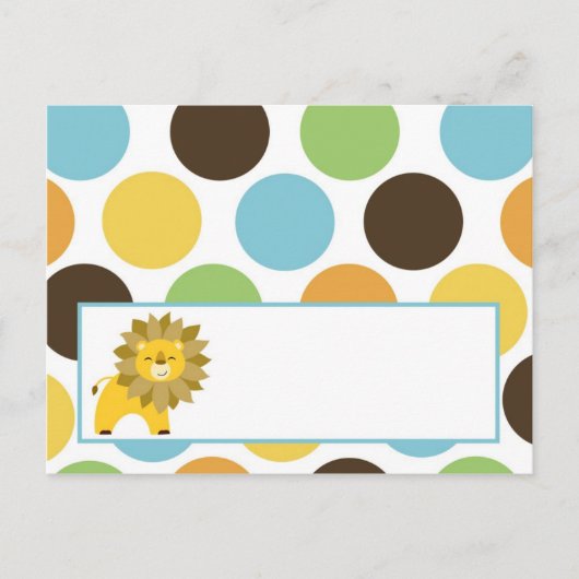 Schrijfbare kaart Oerwoud King Lion Safari Zoo (Voorkant)