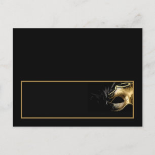Schrijfbare plaatskaart Sweet 16 Gold Black Briefkaart