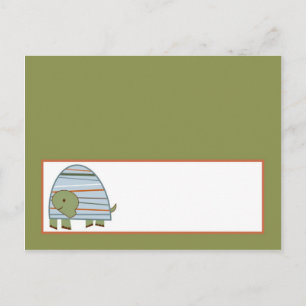 Schrijfbare Place Card Laguna Beach Turtle Frog Po Briefkaart