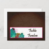 Schrijfbare Place Card Neon Spring Bloemen Bloemen Briefkaart (Voorkant / Achterkant)