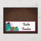 Schrijfbare Place Card Neon Spring Bloemen Bloemen Briefkaart (Voorkant)
