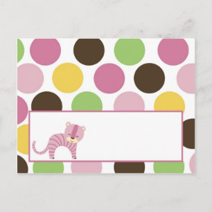 Schrijfbare Place Card Oerwoud Queen Tiger Safari  Briefkaart