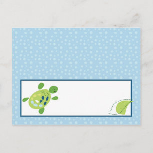 Schrijfbare Place Card Turtle Reef Ocean Zee Turtl Briefkaart