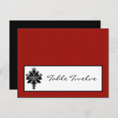 Schrijfbare platte kaart zwart-wit (Voorkant / Achterkant)