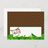 Schrijfbare plattegrond van aap Swing Oerwoud Safa Briefkaart (Voorkant / Achterkant)