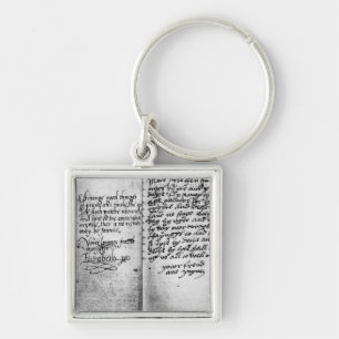 Schrijfblad Sleutelhanger
