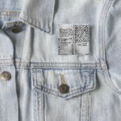 Schrijfblad Vierkante Button 5,1 Cm (In situ)