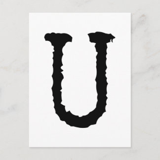 Schrijfbrief U Briefkaart