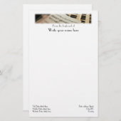 Schrijfbriefhoofd voor laptop briefpapier (Voorkant / Achterkant)