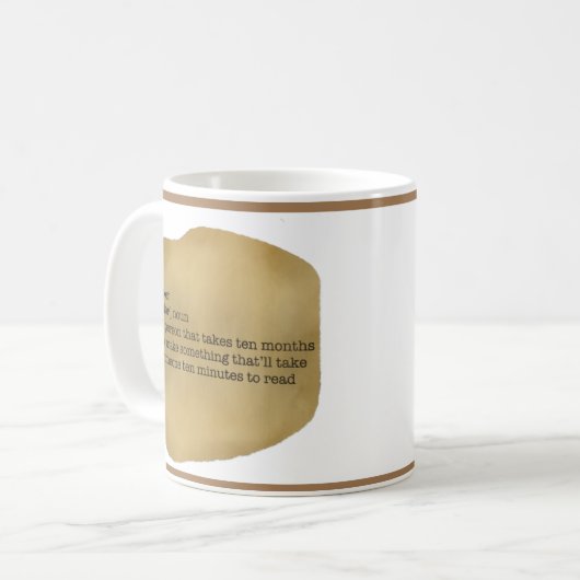 Schrijfdefinitie Koffiemok (Voorkant links)