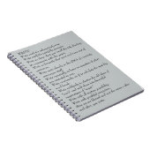 Schrijfjournaal - Hoesje-gedicht dat aantrekkelijk Notitieboek (Rechterzijde)