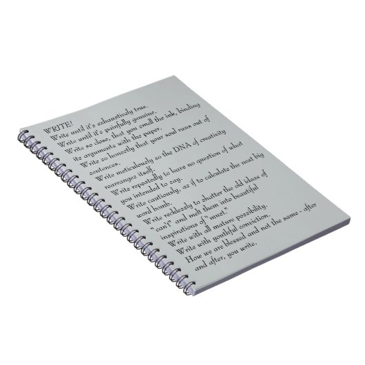 Schrijfjournaal - Hoesje-gedicht dat aantrekkelijk Notitieboek (Rechterzijde)