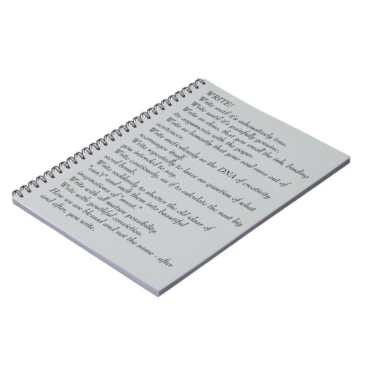 Schrijfjournaal - Hoesje-gedicht dat aantrekkelijk Notitieboek (Linkerzijde)